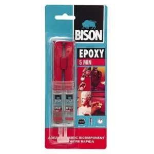 Adeziv epoxidic bicomponent rapid BISON Epoxy 5 minute, 2 x12ml Bestseller
