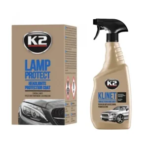 Pachet lac protectie cu aplicator K2 pentru faruri 10 ml + degresant K2 cu pulverizator pentru caroserie 750ml Premium