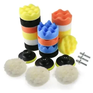 Set bureti polish faruri auto profesional bormasina 25 piese burete de polisat Reducere specială