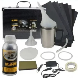 Cel mai vândut Kit polimerizare restaurare faruri auto cu polimer lichid 600 ml Nou Sigilat