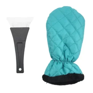 Set Manusa si Racleta pentru Zapada, Flippy, Impermeabila, Izolatie de Bumbac, 31 x 15 cm, Verde Discount