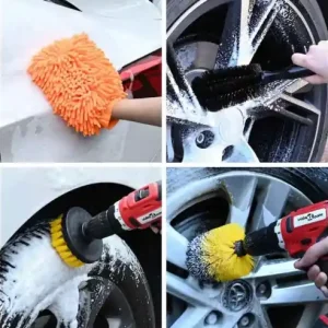 Cumpără acum vidaXL Set de perii pentru ma\\u0219in\\u0103 Multicolour poliratan 42006839