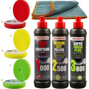 Transport gratuit Set Menzerna 3 Pasi, Pasta Si Bureti De Polishat 125mm SW-11311