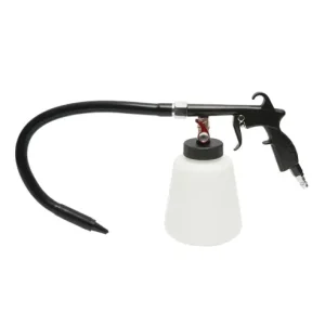 Pistol curatare cu aer comprimat tip Tornador pentru detailing auto, furtun flexibil, rezervor 1L, presiune 6-8 bar, consum 2300 L\\/min, racord 1\\/4, Preț redus
