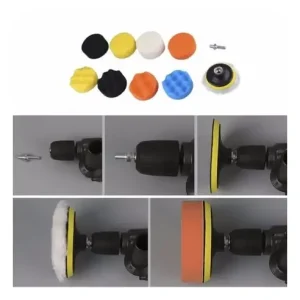 Polish auto profesional - Kit10 piese + adaptor bormasina , taler M14 Reducere extra