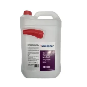 Popular Gel dezinfectant hidroalcooloc igienizant pentru maini Dreissner 5 litri, cu Aloe Vera si Vitamina E