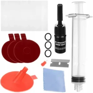 Doar azi Kit complet restaurare parbrize, MT Malatec, reparatie ciobituri cu rasina uv, 10 accesorii