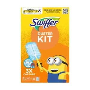 Pamatuf pentru praf Swiffer Duster cu maner si 4 lavete de rezerva Reducere de preț