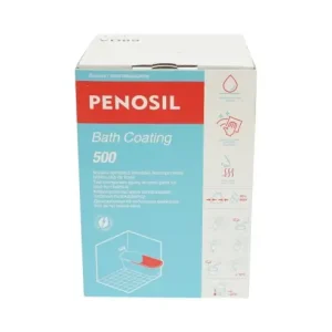 Bestseller Kit vopsea email epoxidica pe baza de apa 2 componente alb lucios 960g pentru renovare cada din fonta Penosil Bath Coating 500, uscare 4-5 ore,