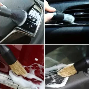 Retur ușor Set 3 perii profesionale de detailing, interior-exterior auto
