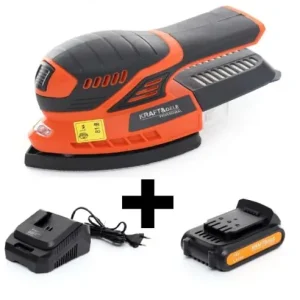 Aparat de slefuit cu microvibratie 18V X-SERIES KraftDele KD1768 + 2.0 Ah Preț redus