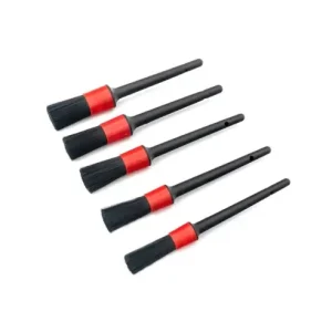 Ofertă limitată Set 5 Pensule Profesionale Detailing Auto - Interior Exterior, Peri Sintetici Anti-Zgarieturi