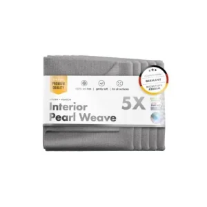 Reducere extra Laveta microfibra, 420GSM, gri, 40x40cm Chemicalworkz Interior Pearl Weave Towel set 5 buc