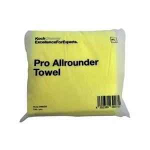 Reducere de preț Laveta microfibra profesionala dual face, fara margini, galbena, 40x40 cm Koch Chemie Pro Allrounder Towel Set 5 buc