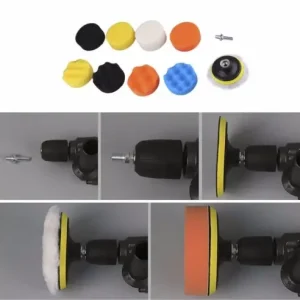 Polish auto profesional - Kit 10 piese + adaptor bormasina - Set Polish - Taler M14 - Bureti cu diferite clase Super ofertă