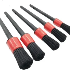 Set 5 pensule din Nylon Premium, pentru detailing auto interior, exterior, jante si spatii greu accesibile, Ofertă limitată