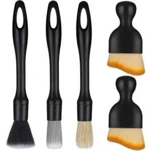 Set 5 perii pentru curatat interior si exterior auto, Cafuneplus®, elemente de caroserie, bord, jante, Vezi acum