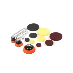 Set 15 bureti polisare si elemente, cu 3 adaptori M14-100-120mm, detailing, Amio Livrare rapidă