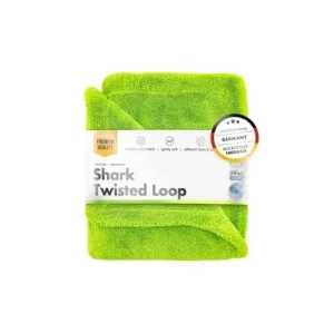 Prosop auto ultra absorbant Chemicalworkz Shark Twisted Loop Towel, 1400GSM verde 80x50 cm Ultima șansă