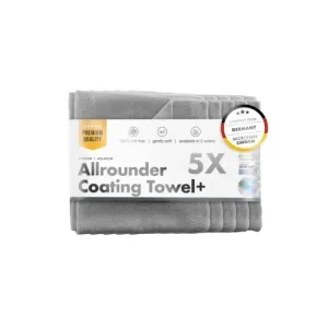 Lavet\\u0103 microfibr\\u0103 universal\\u0103, 350 GSM Chemicalworkz Allrounder Coating Towel 40x40 cm, gri, set 5 buc Livrare gratuită