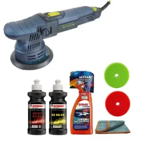 Masina polish excentric TDA09 cu set lustruire si etansare Sonax, SW-20929-09 Ieftin