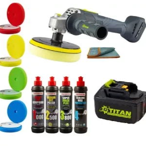 Masina polish rotativa cu acumulator,TITAN PP0021, menzerna 4 pasi, PP-20483-4 Discount