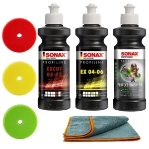 Set de polisat auto Sonax, 3 pasi, SW-20932 Plată sigură