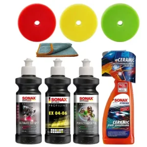 Cumpărături sigure Set de polisat auto Sonax Ultimate Cut, bureti 125 mm, SW-20953