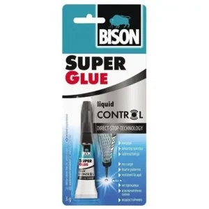 Super Glue Control Adeziv cianoacrilat Bison 3g Cel mai vândut