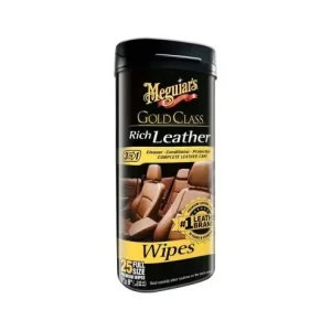Servetele de piele Meguiar's Gold Class Rich Leather Wipes, 25 buc Plată securizată