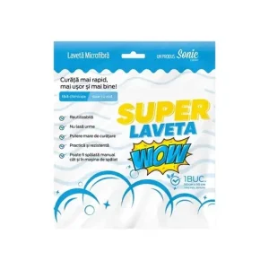 SUPER LAVETA 50CMX50CM SONIC CLEAN 96376 Expediere rapidă