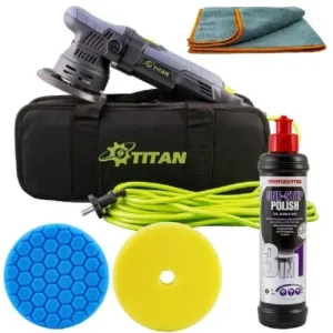 Ofertă limitată Masina de polisat Titan TDA09 cu pasta polish Menzerna One Step, 1l