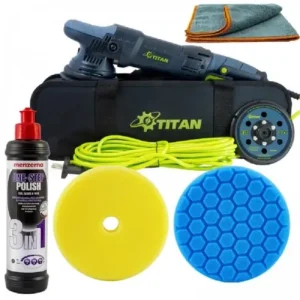 Masina de polisat Titan TDA21 cu pasta polish Menzerna One Step, 1l Retur ușor