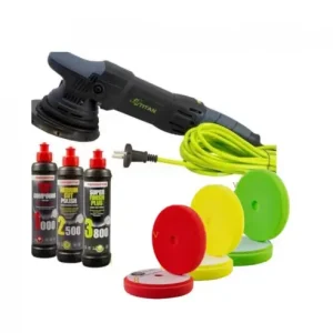 Masina de polishat orbitala TITAN ,TDA21-2 ,1050 W, 125 mm + set Menzerna 3 pasi Plată sigură