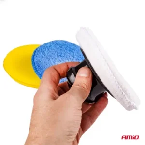 Set bureti pentru curatare, polisare si slefuire, 3 x 125 mm, cu maner AVX-AM02904 Promoție