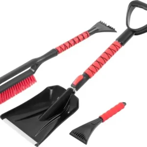 Preț mic Set auto pentru zapada si gheata Strend Pro, lopata telescopica 3 piese