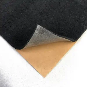 Rola material textil autoadeziv pentru reconditionari interioare auto sau incinte acustice, dimensiune 10m x 1m, culoare Neagra, grosime 2mm FAVLine S Premium