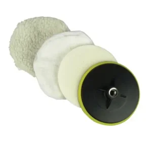 Set polish auto 150 mm, 4 piese, disc si bureti pentru masina de polishat Expediere rapidă