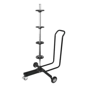 Stand depozitare roti cu jante Carpoint din aluminiu, cu roti, 18 inch Reducere extra