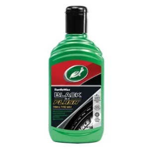 Cumpărături sigure Solutie restaurare plastic exterior si anvelope Turtle Wax Black in a Flash 300 ml