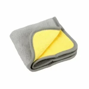 Laveta microfibra cu doua fete Premium 30x30 cm, 600 GSM, gri\\/galben Preț redus
