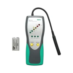 Reduceri Tester lichid frana Breckner Germany pentru DOT3, DOT4, DOT5.1 cu afisaj LED 6 nivele, sonda flexibila, 2 butoane Power\\/Select, baterie 9V, oprire