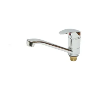 Noutate Baterie chiuveta bucatarie monocomanda cu pipa mobila 22 cm, cartus ceramic, crom lucios