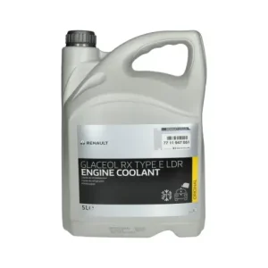 Nu rata Antigel Original Renault Glaceol RX Type E, 5 Litri, Gata Preparat (-21 C), Culoare Verde, Cod OEM 7711947051