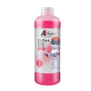 Cel mai vândut Antigel Concentrat AiPerfect G12++ - 1 Litru, Si-OAT Long Life (Euro 6, Rosu Roz)