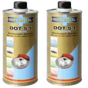 Pachet 2 litri lichid de frana Ravenol DOT 5.1 Chilipir