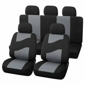 Cel mai bun preț Huse Scaune Auto Opel Corsa C - RoGroup Rider, cu fermoare pentru bancheta rabatabila, 11 bucati