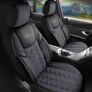 Noutate Set Huse Scaune Auto pentru Fiat Tipo - Panda Berlin, gri petrol, 11 piese