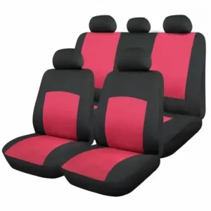 Huse Scaune Auto Dacia Lodgy - RoGroup Oxford Rosu 9 Bucati Ieftin