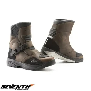 Ofertă exclusivă Ghete (cizme) pentru scuter – motocicleta Adventure (Touring) Unisex Seventy model SD-BA5 culoare: maro Maro 44